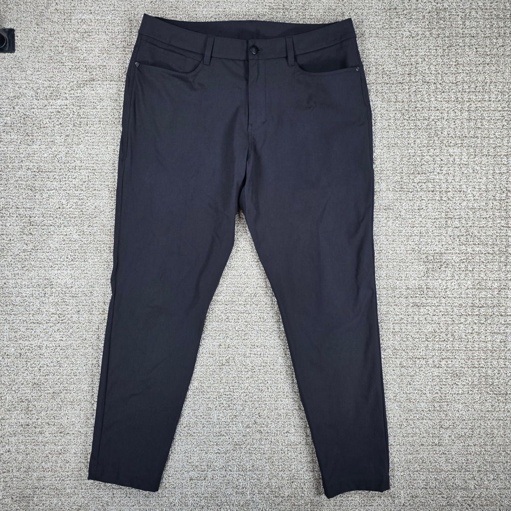Lululemon ABC Pant Slim Fit 34x30 Black Warpstreme Trousers